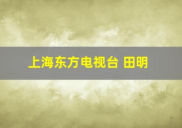 上海东方电视台 田明